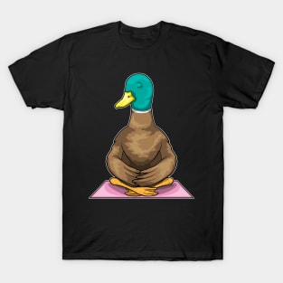 Duck Fitness Yoga Meditation T-Shirt